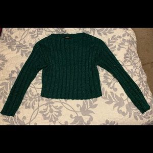 Emerald Crop Sweater